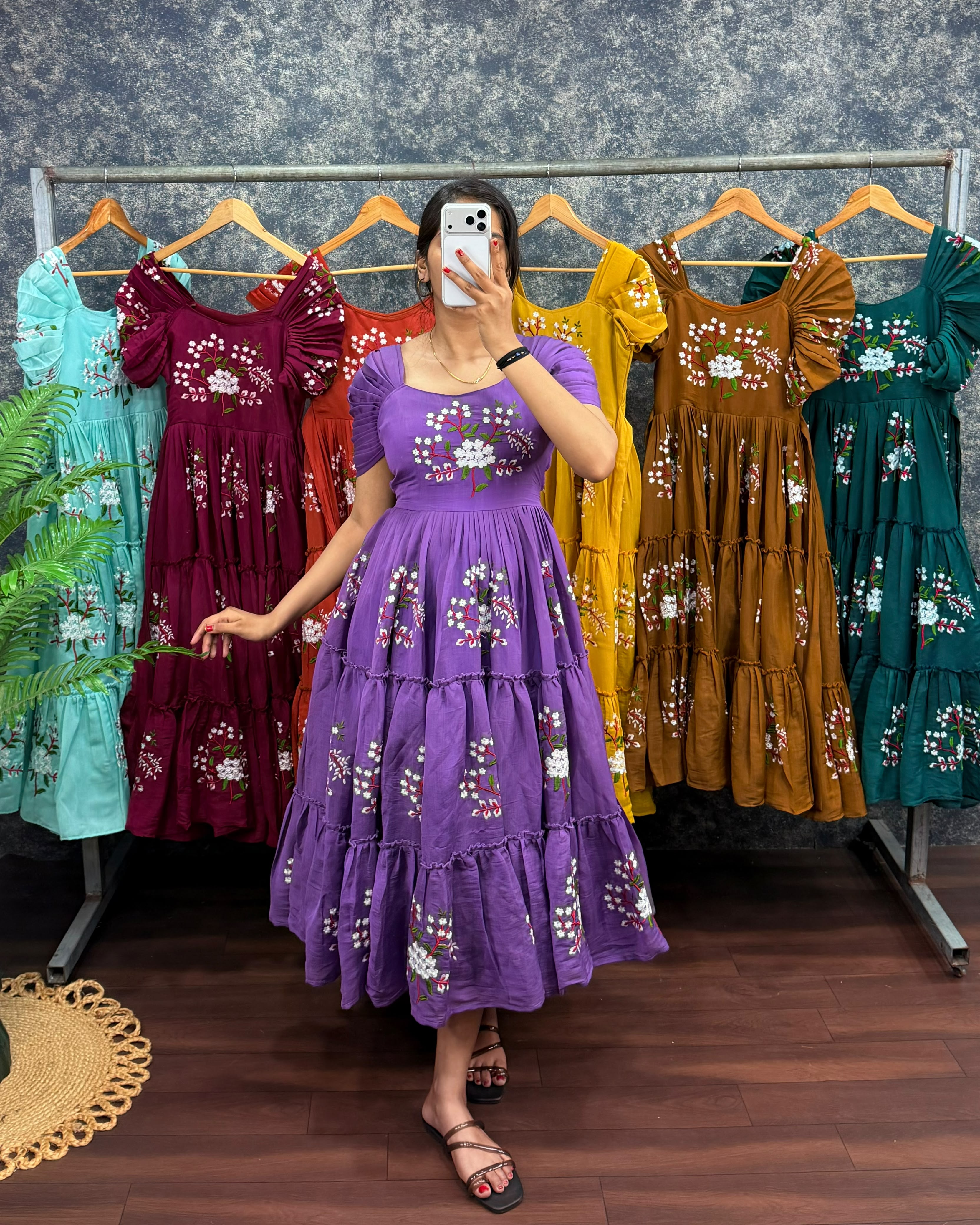Liya : Pure mul cotton frocks