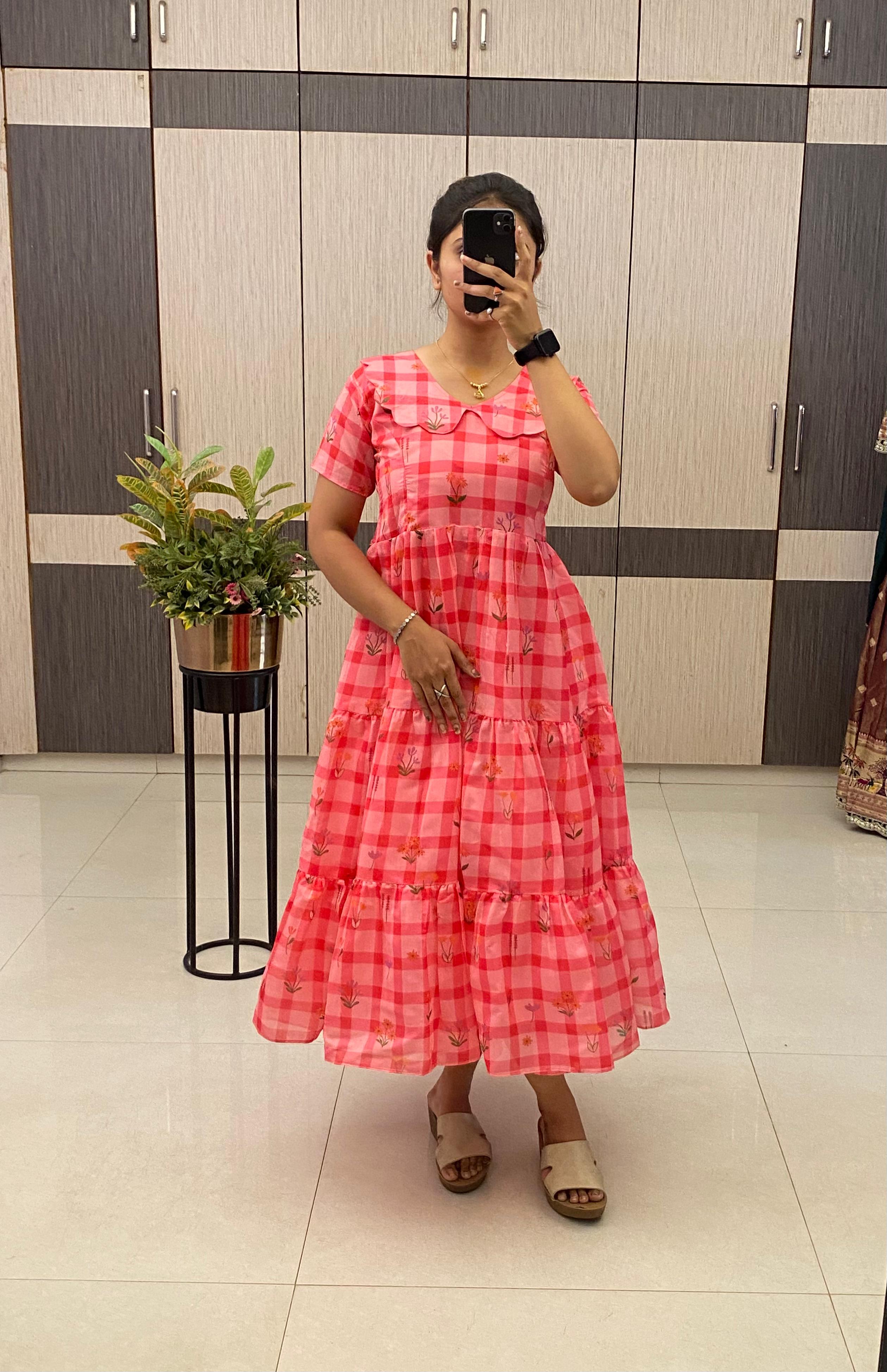 Lyla: Soft Mul chandheri frock 💚💕