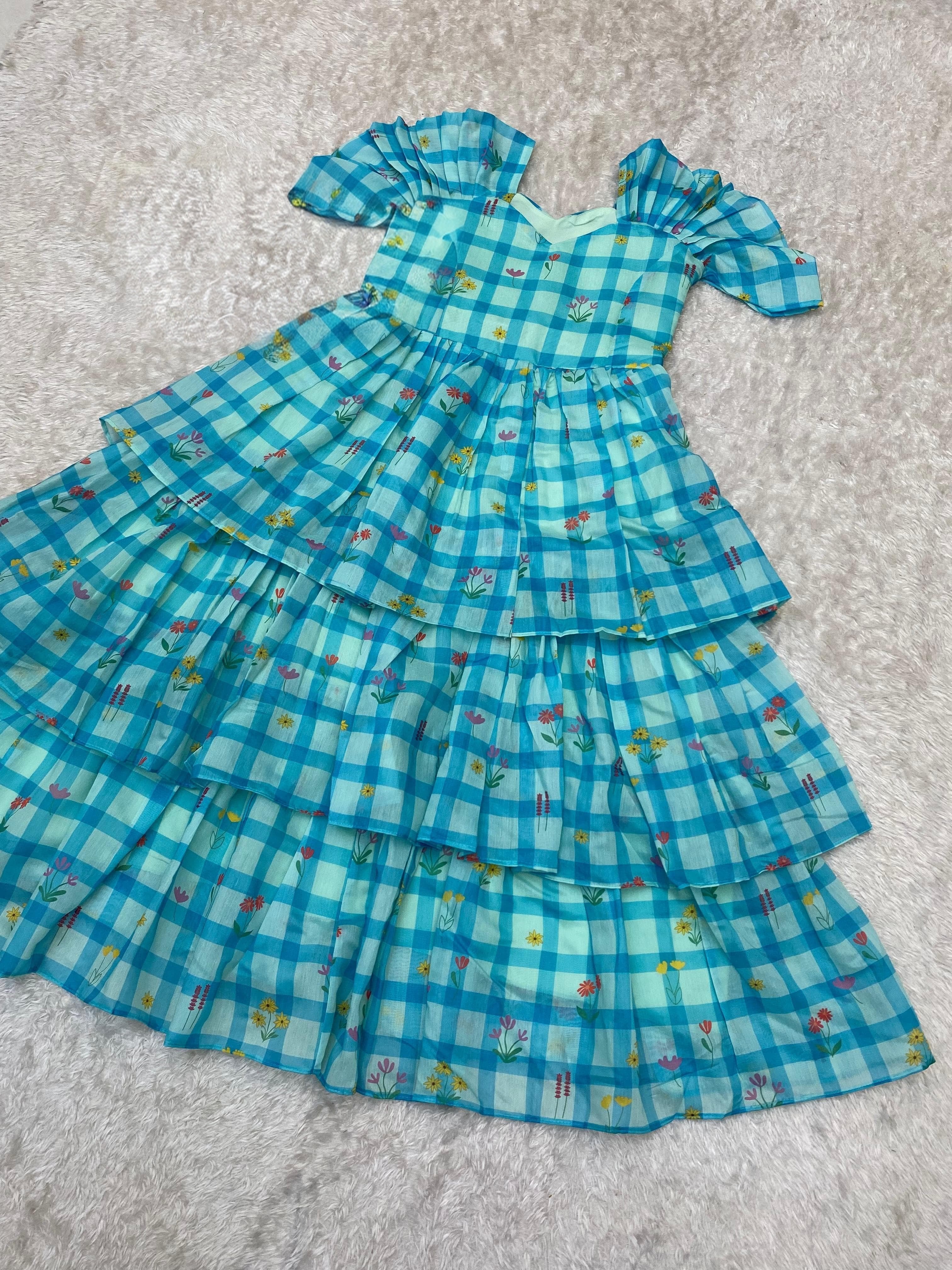 Lyla: Soft Mul chandheri frock 💚💕