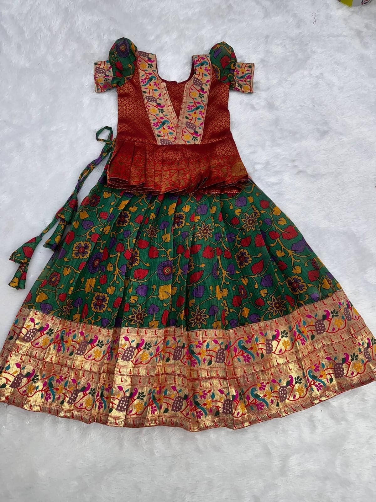 Chanchala : Kalamkari paithani frock