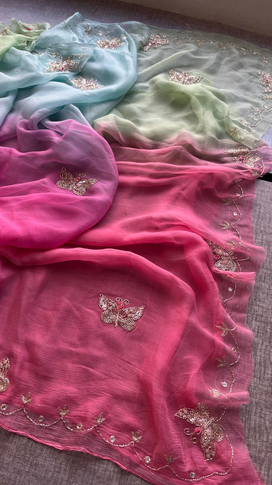Sheela:  Chiffon sarees