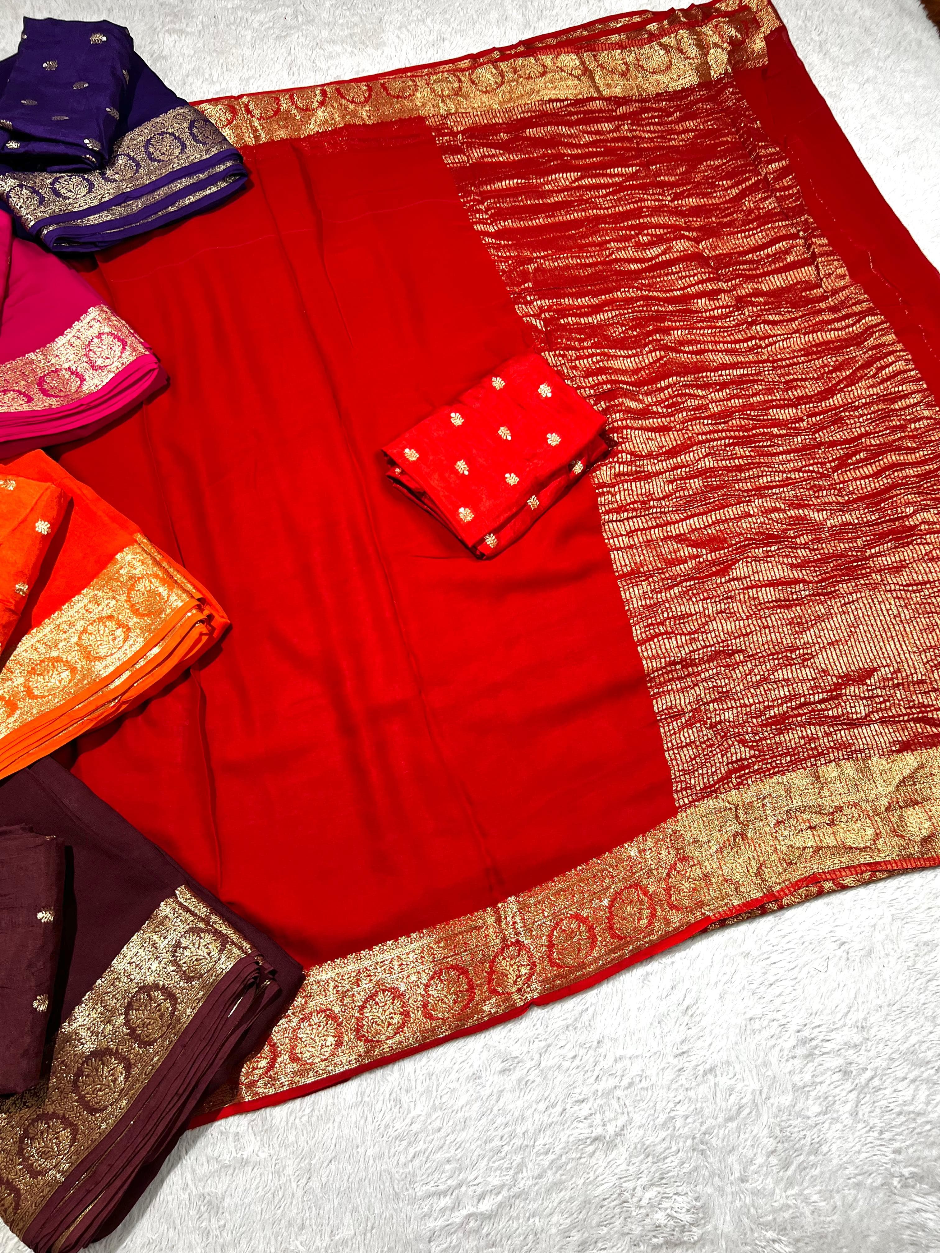 Sanjana: Pure Viscose silk sarees