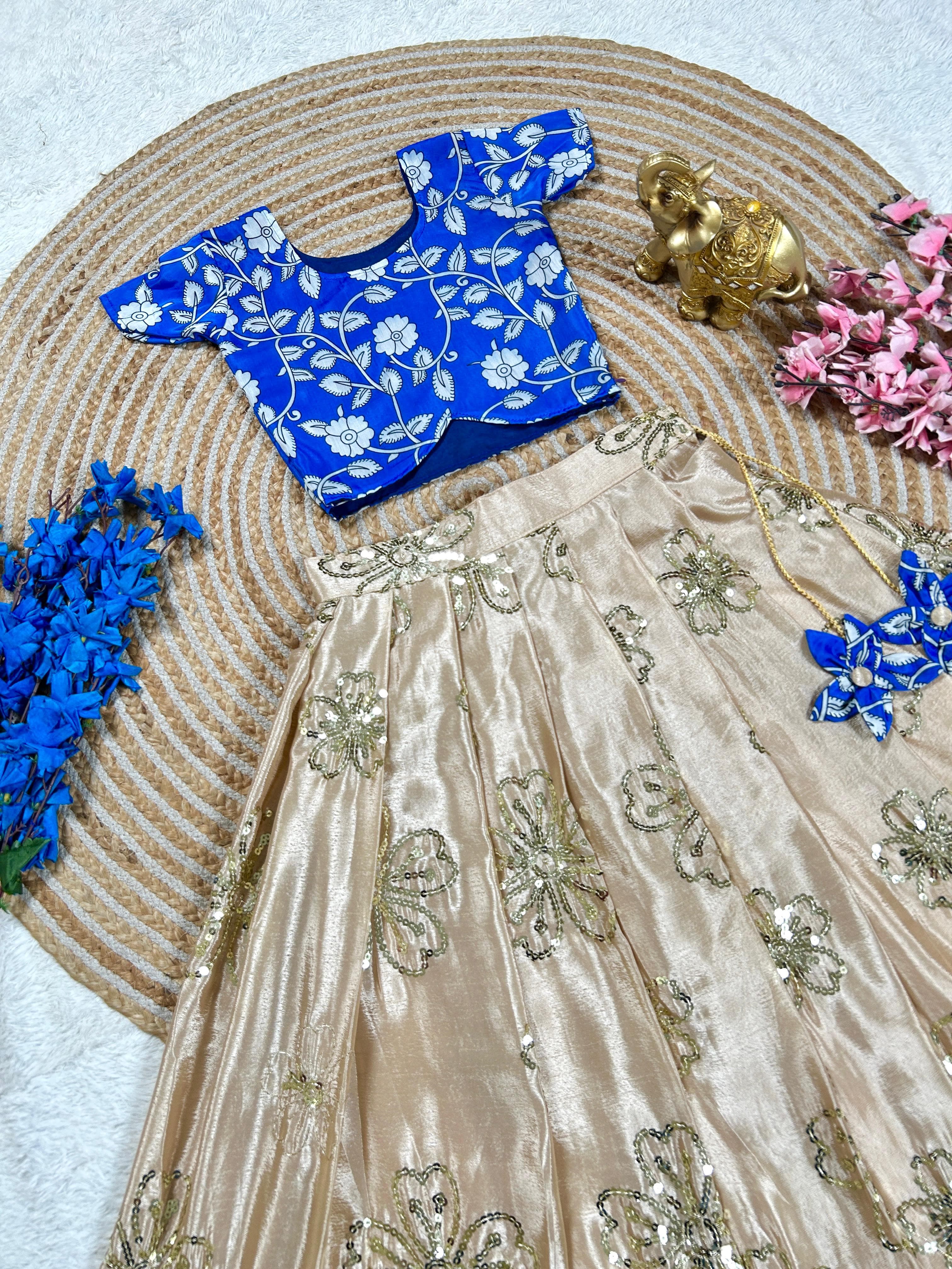 Jahna : Kalamkari Kids lehenga