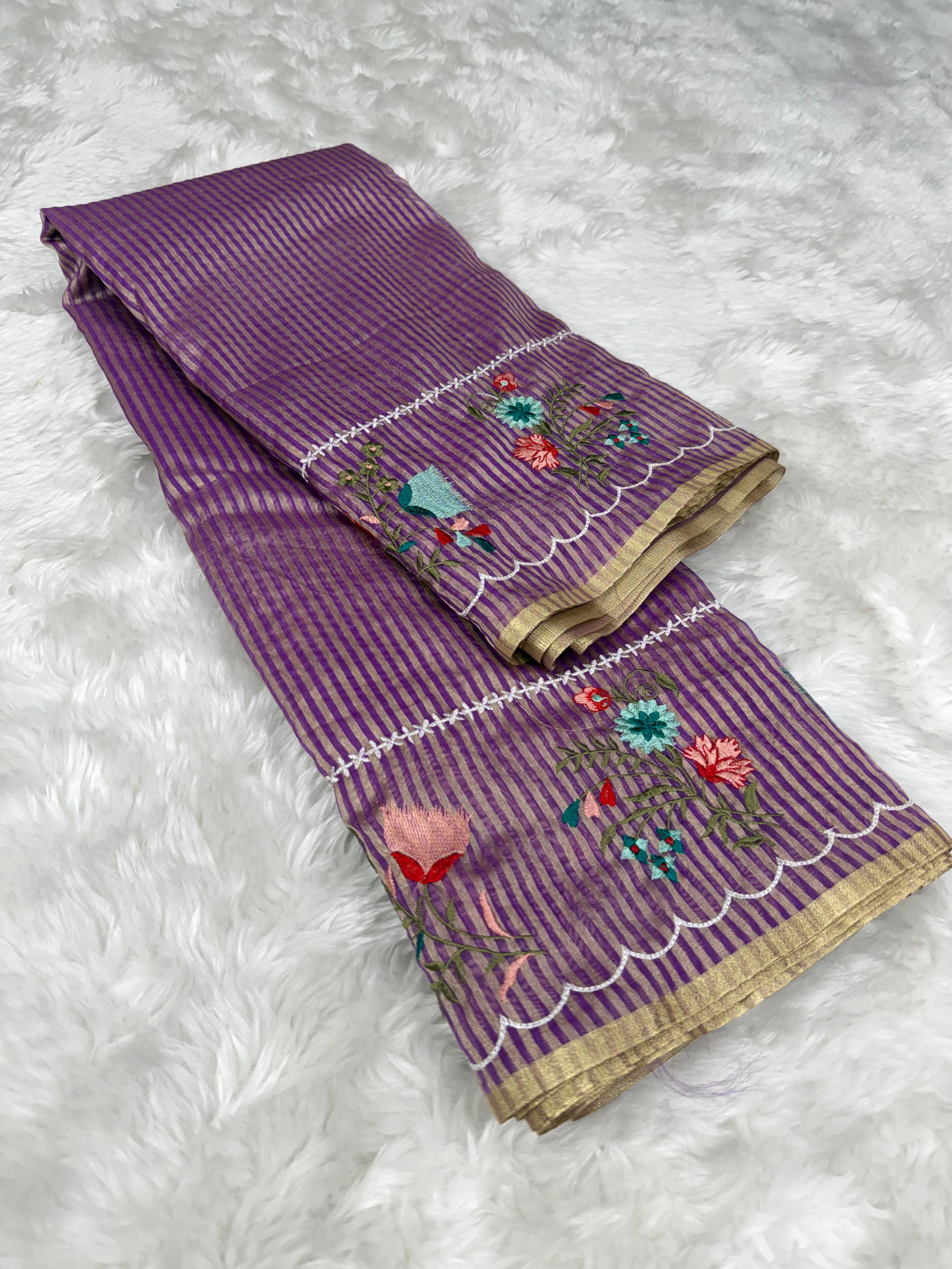 Banarasi : Tissue organza saree