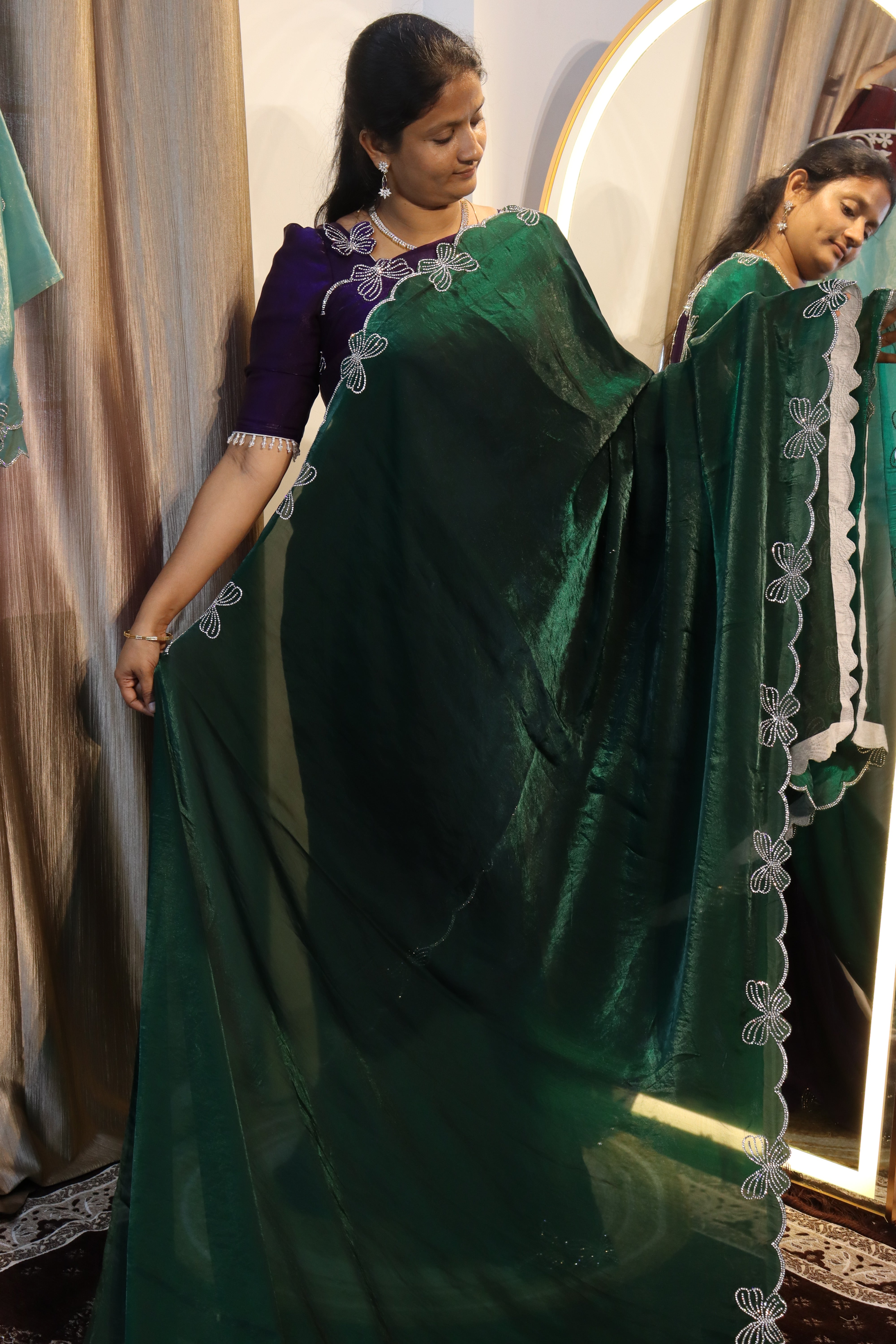 Butterfly Space Silk sarees