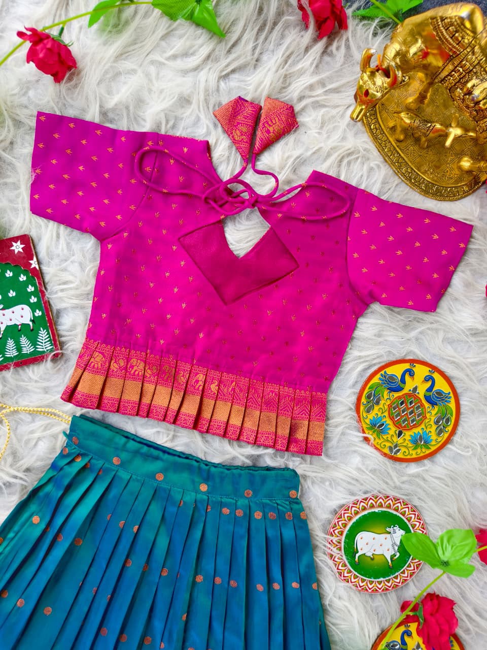 Tulasi : Kids Semi Pattu Lehenga 💕