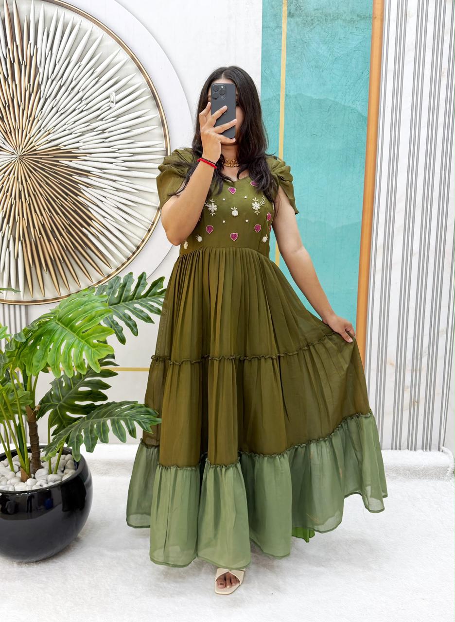 Leena : Mul Mul Cotton Frocks 💕
