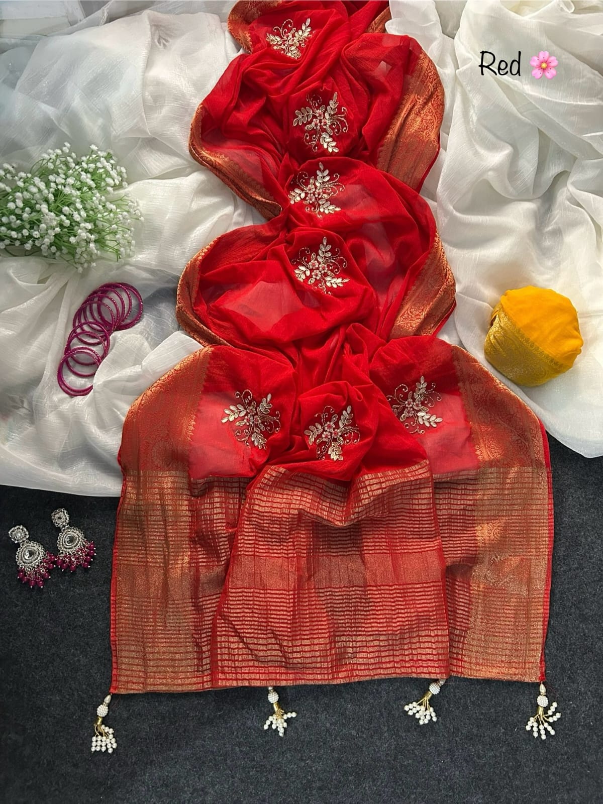 Anika : chinnon saree