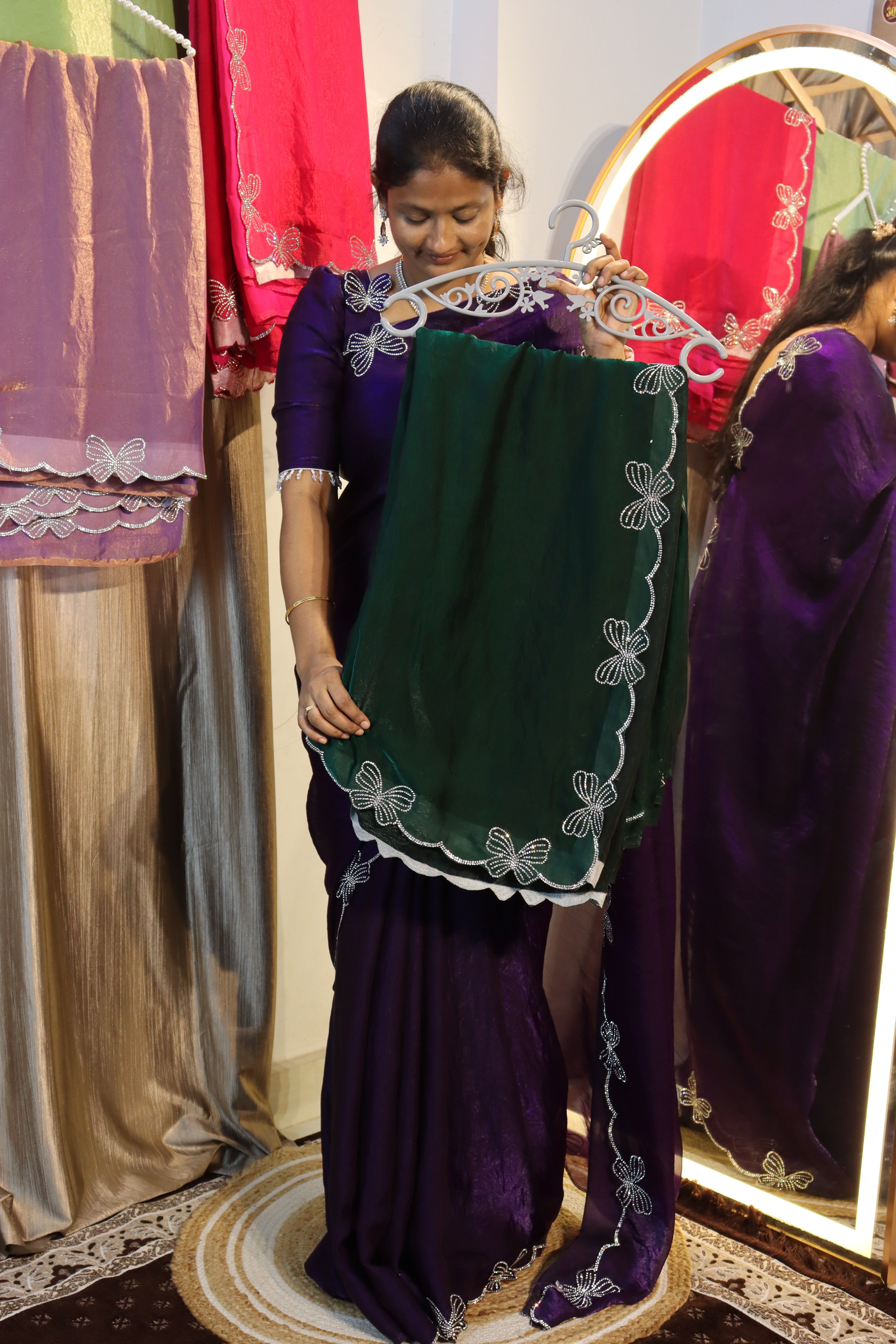 Butterfly Space Silk sarees