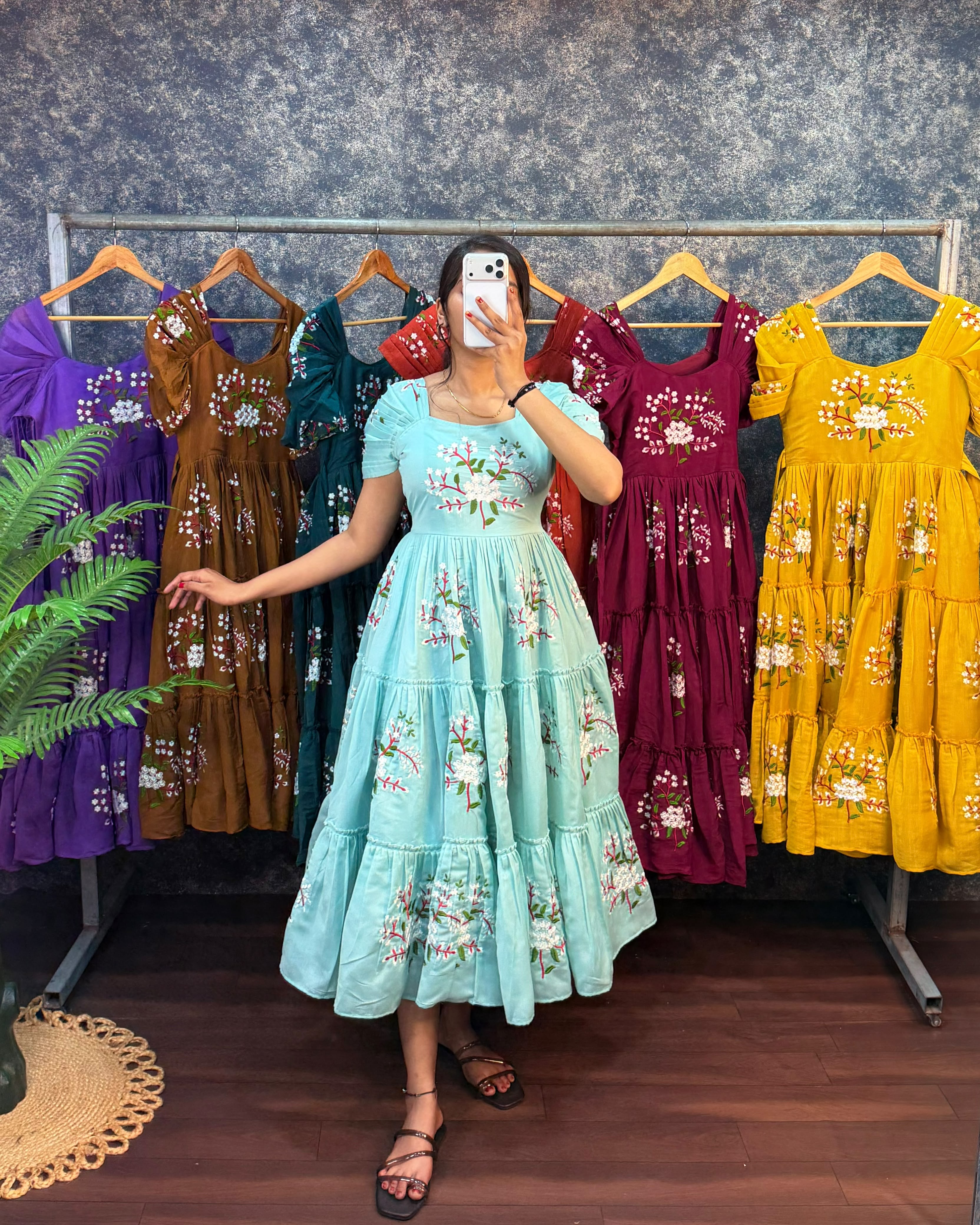 Liya : Pure mul cotton frocks
