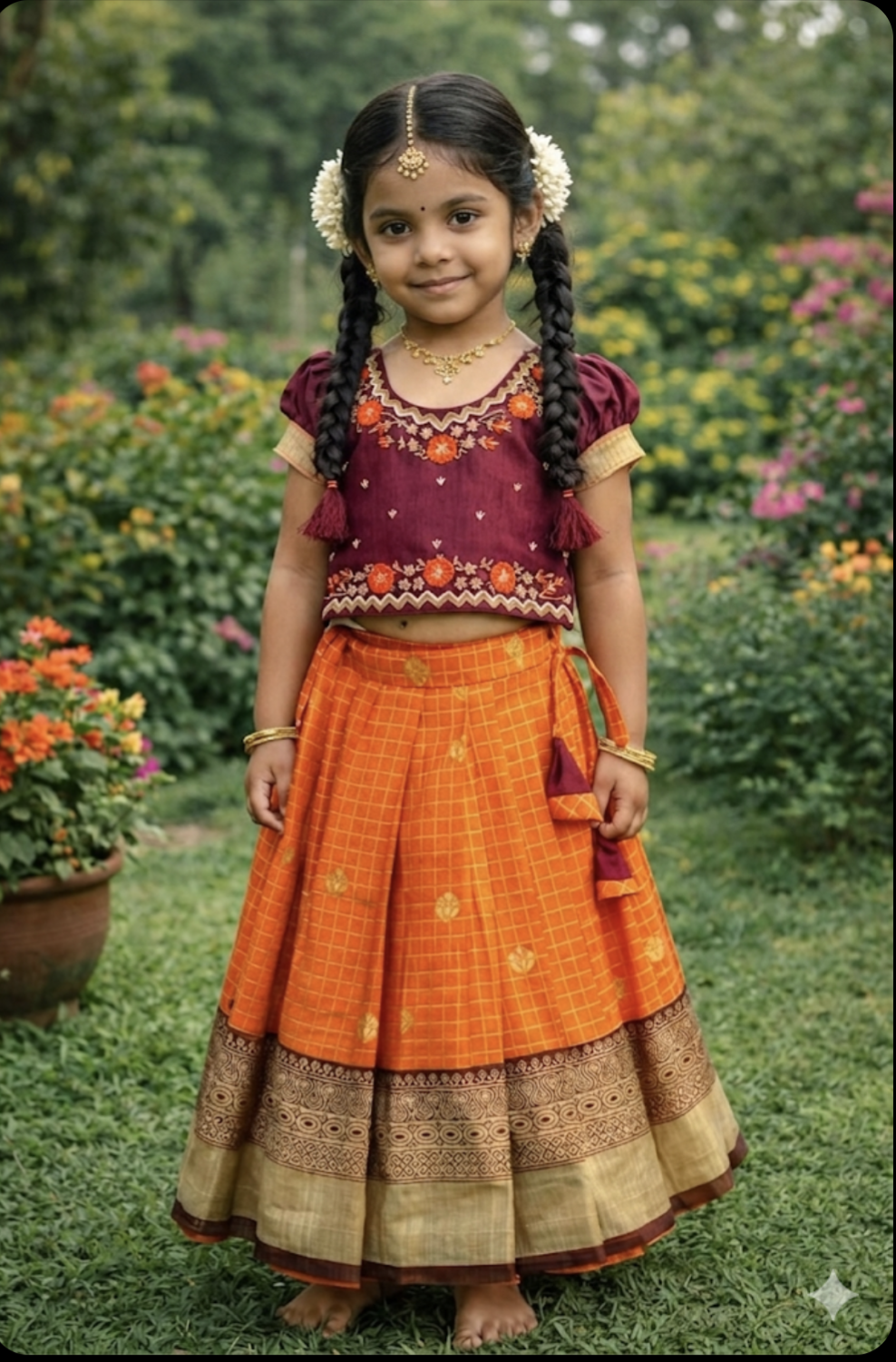 Missamma: Kids half saree