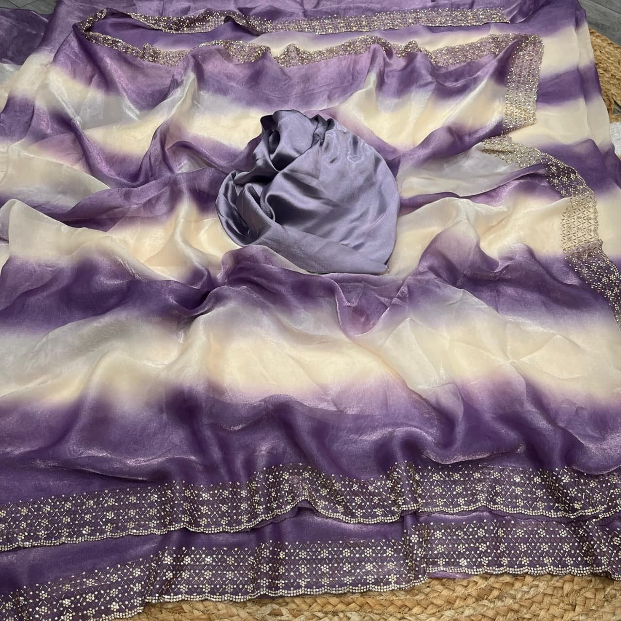 Rose Milk Sarees 💕