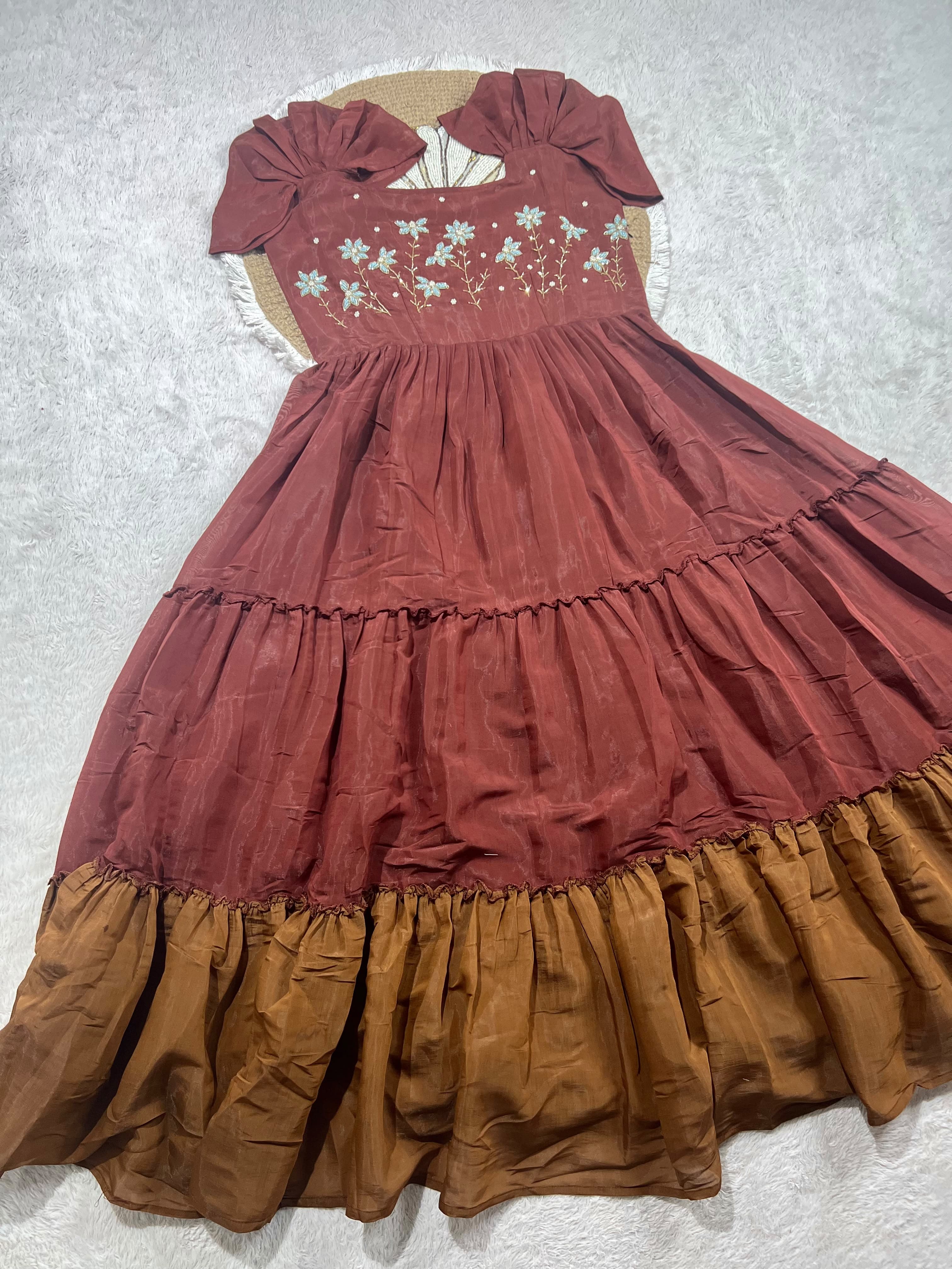 Leena : Mul Mul Cotton Frocks 💕