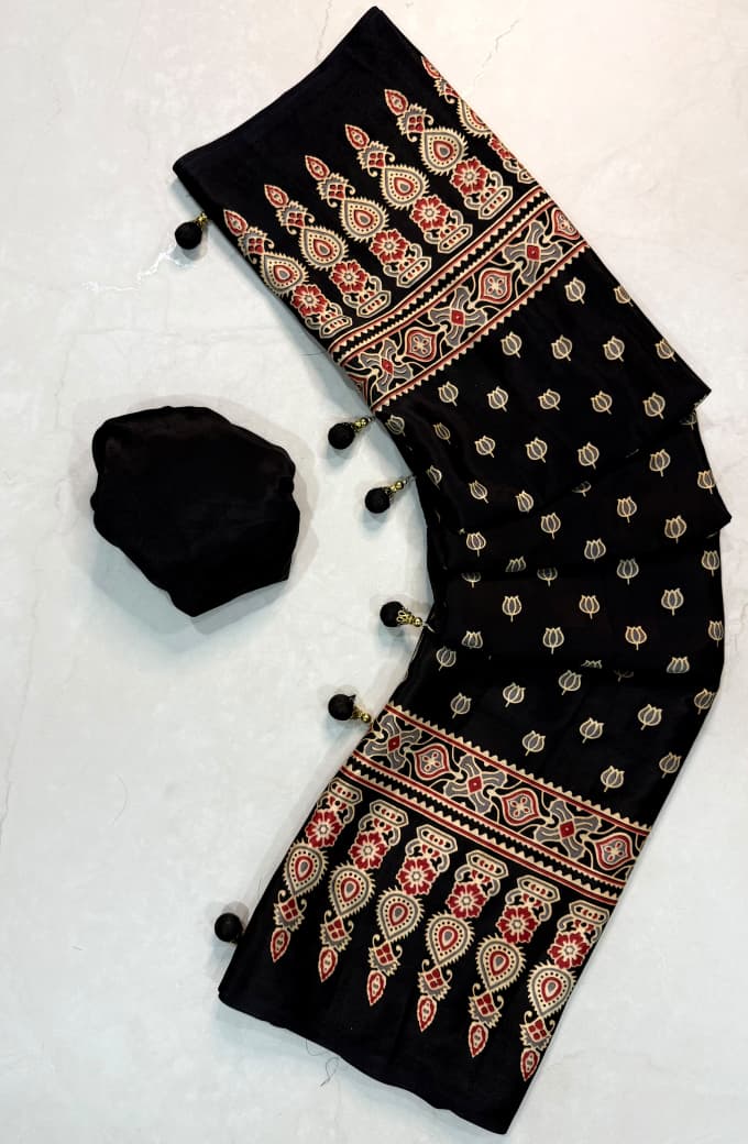 Anshika : Ajrak sarees