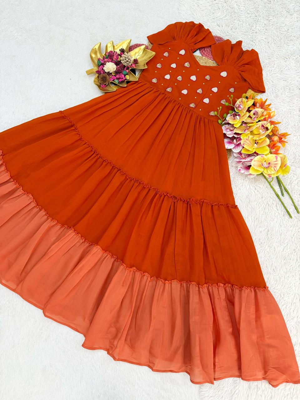 Leena : Mul Mul Cotton Frocks 💕