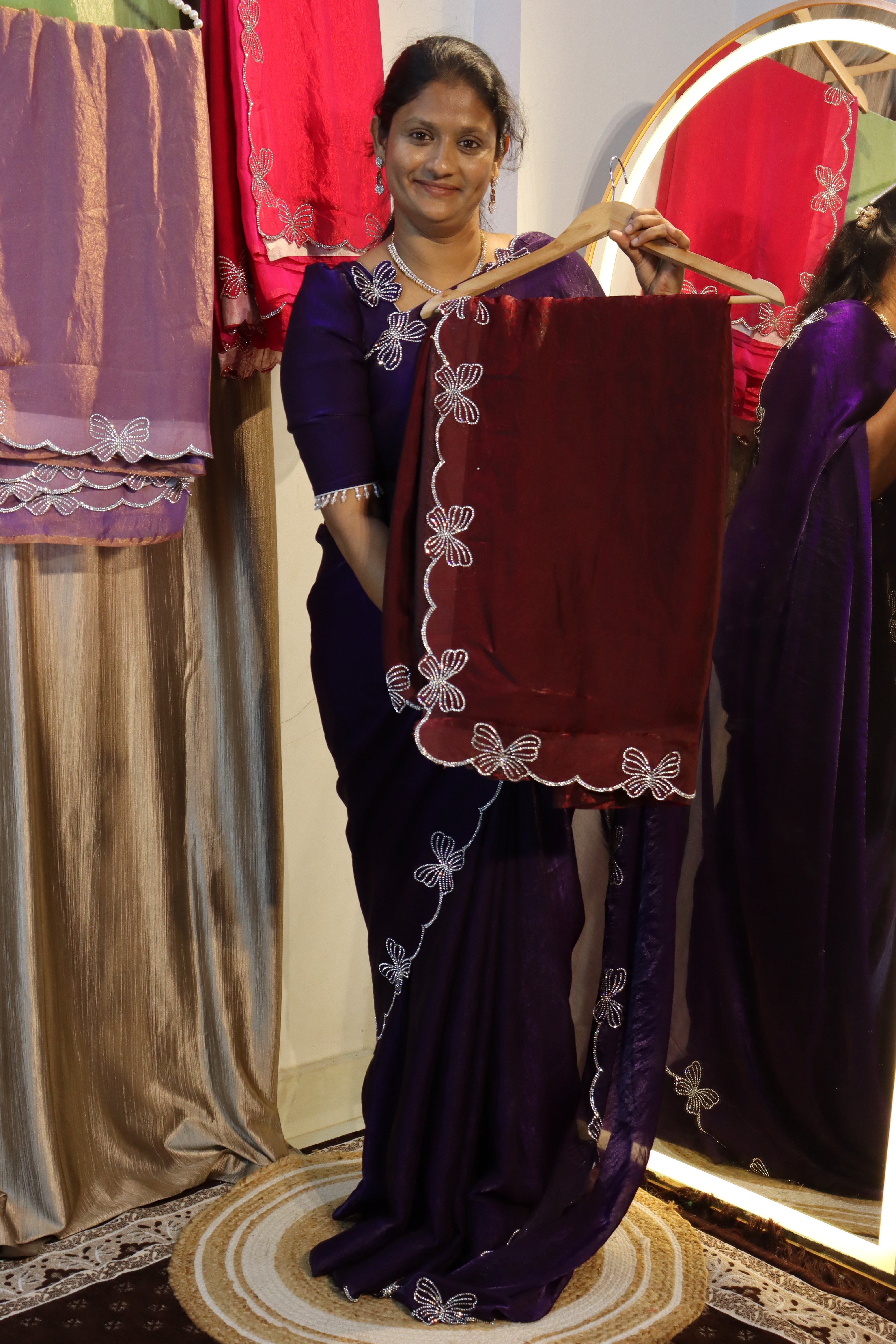 Butterfly Space Silk sarees