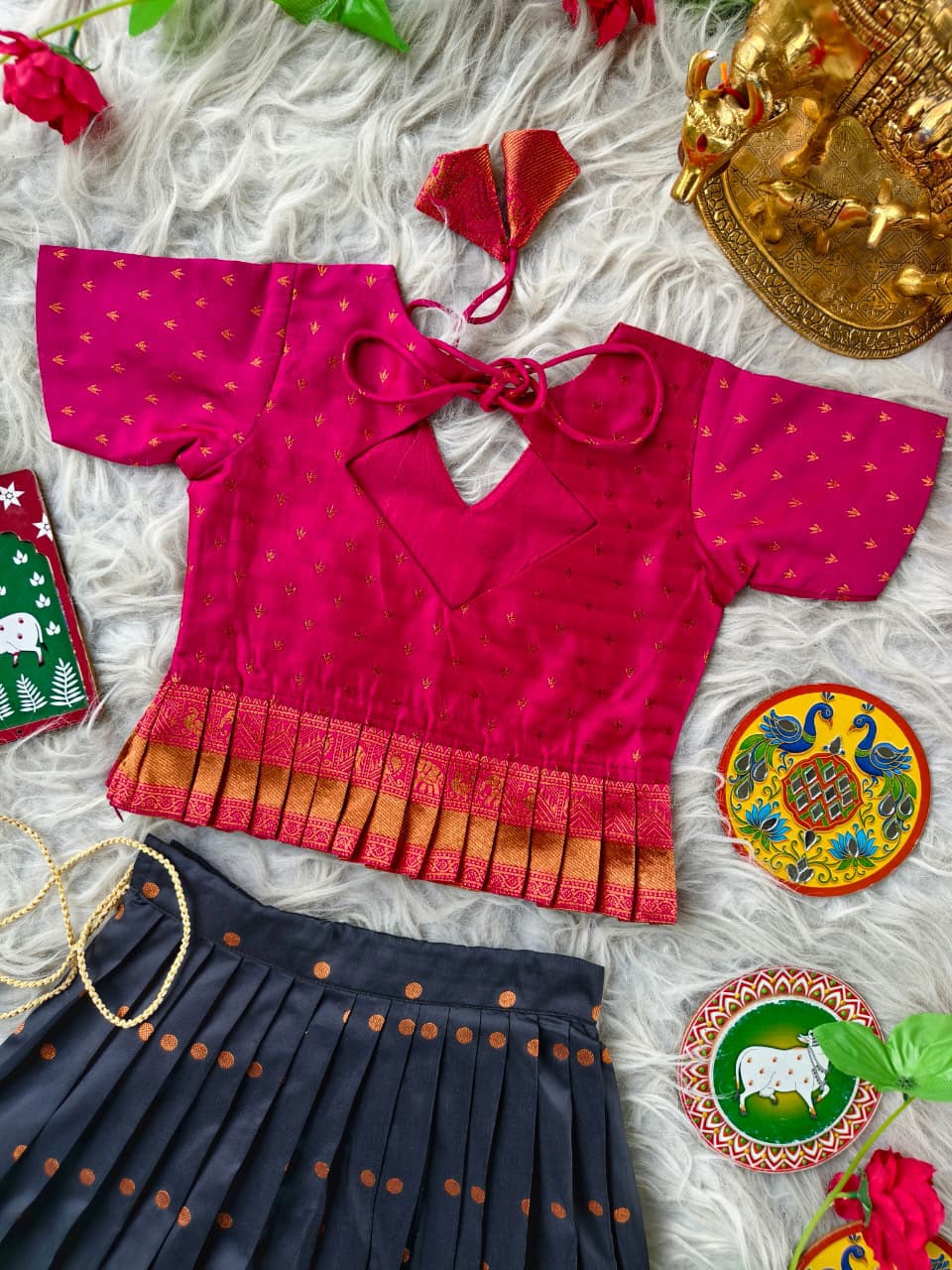 Tulasi : Kids Semi Pattu Lehenga 💕