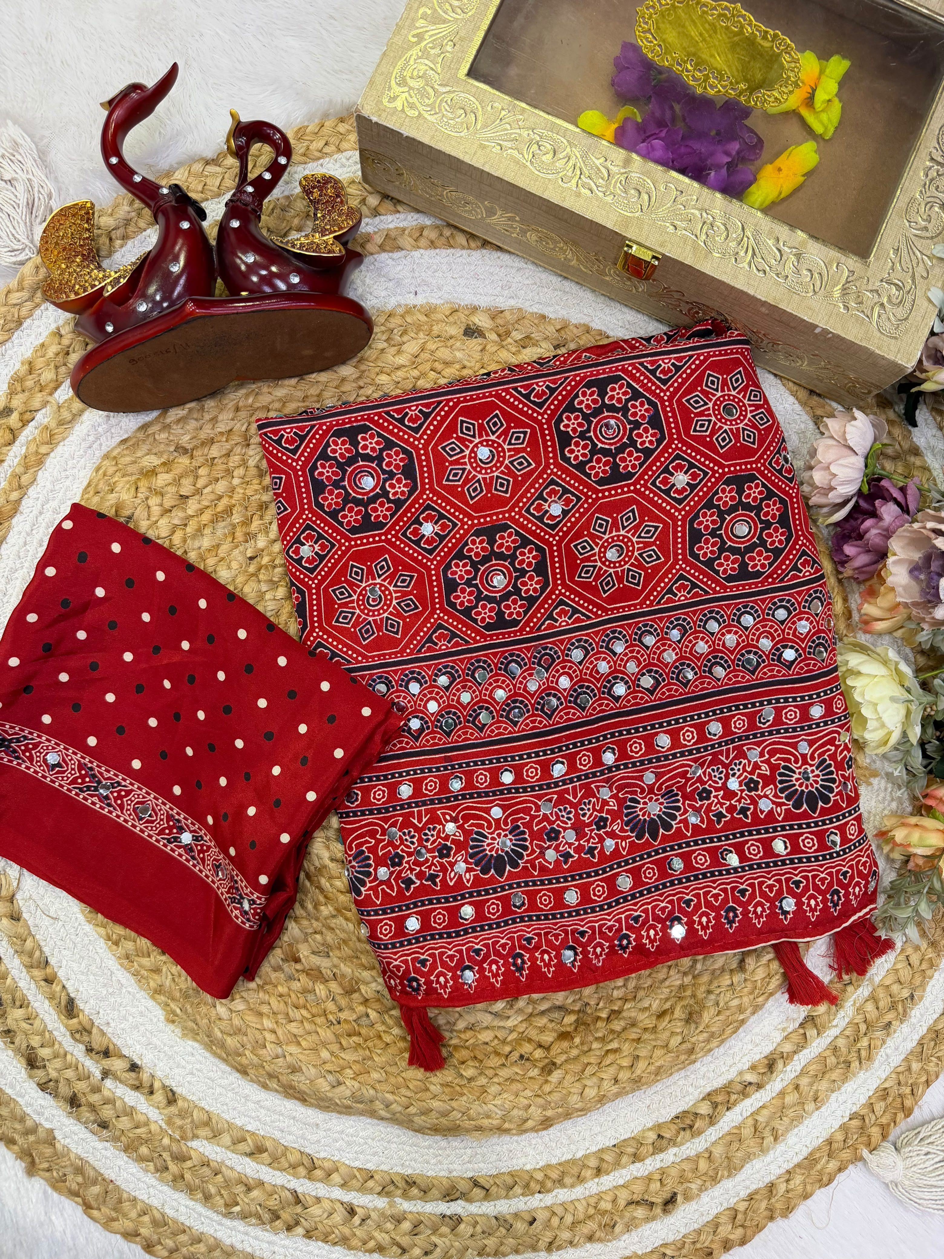 Anshika: Ajrak sarees