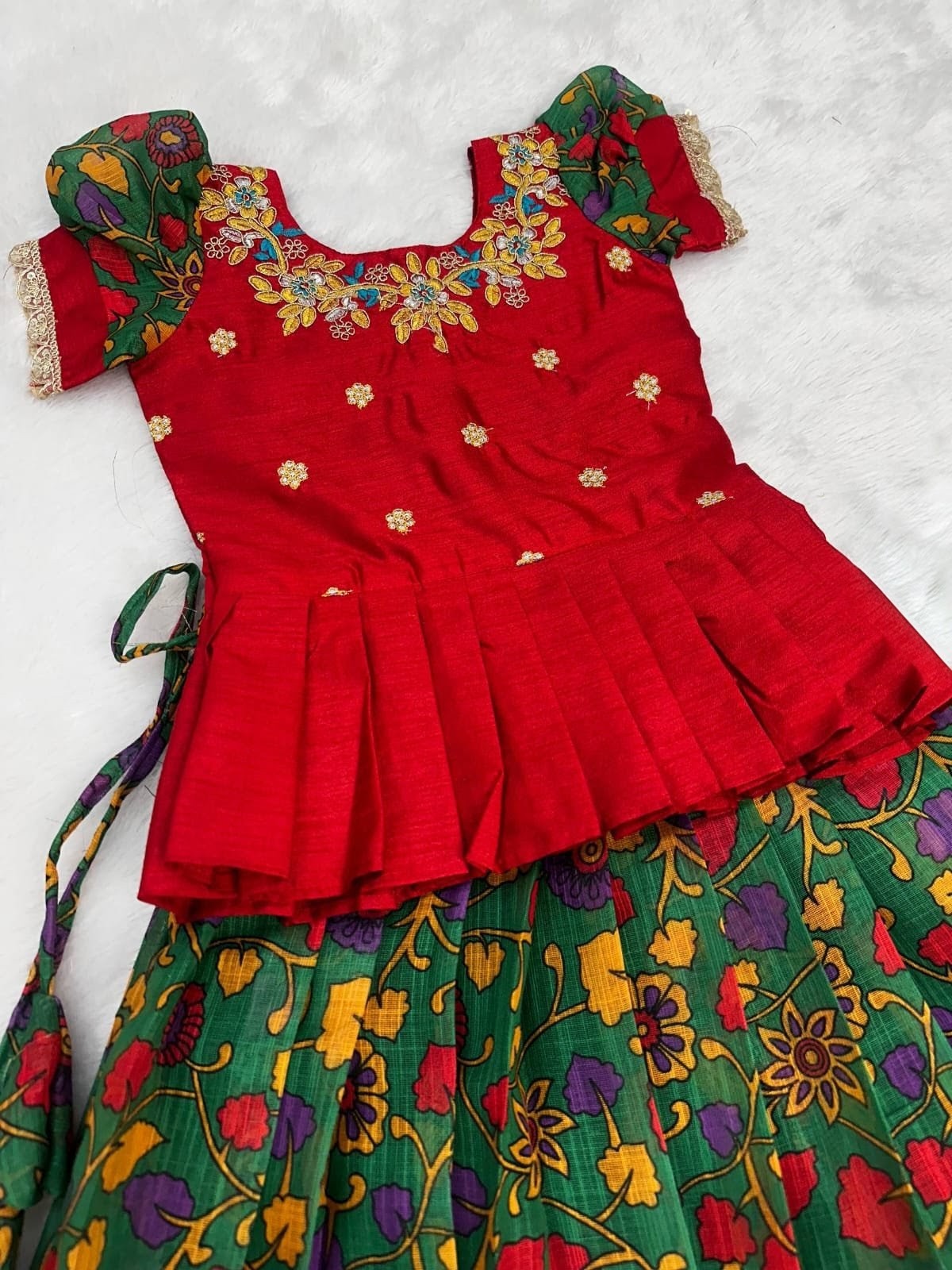 Chanchala : Kalamkari paithani frock