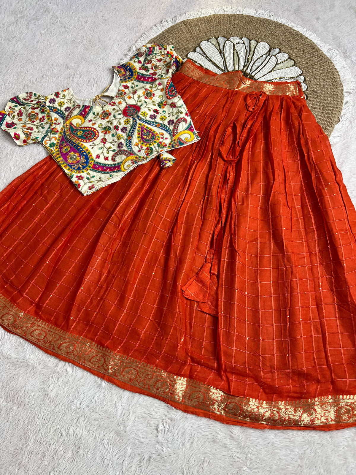 Sarani : Vintage kids Lehengas