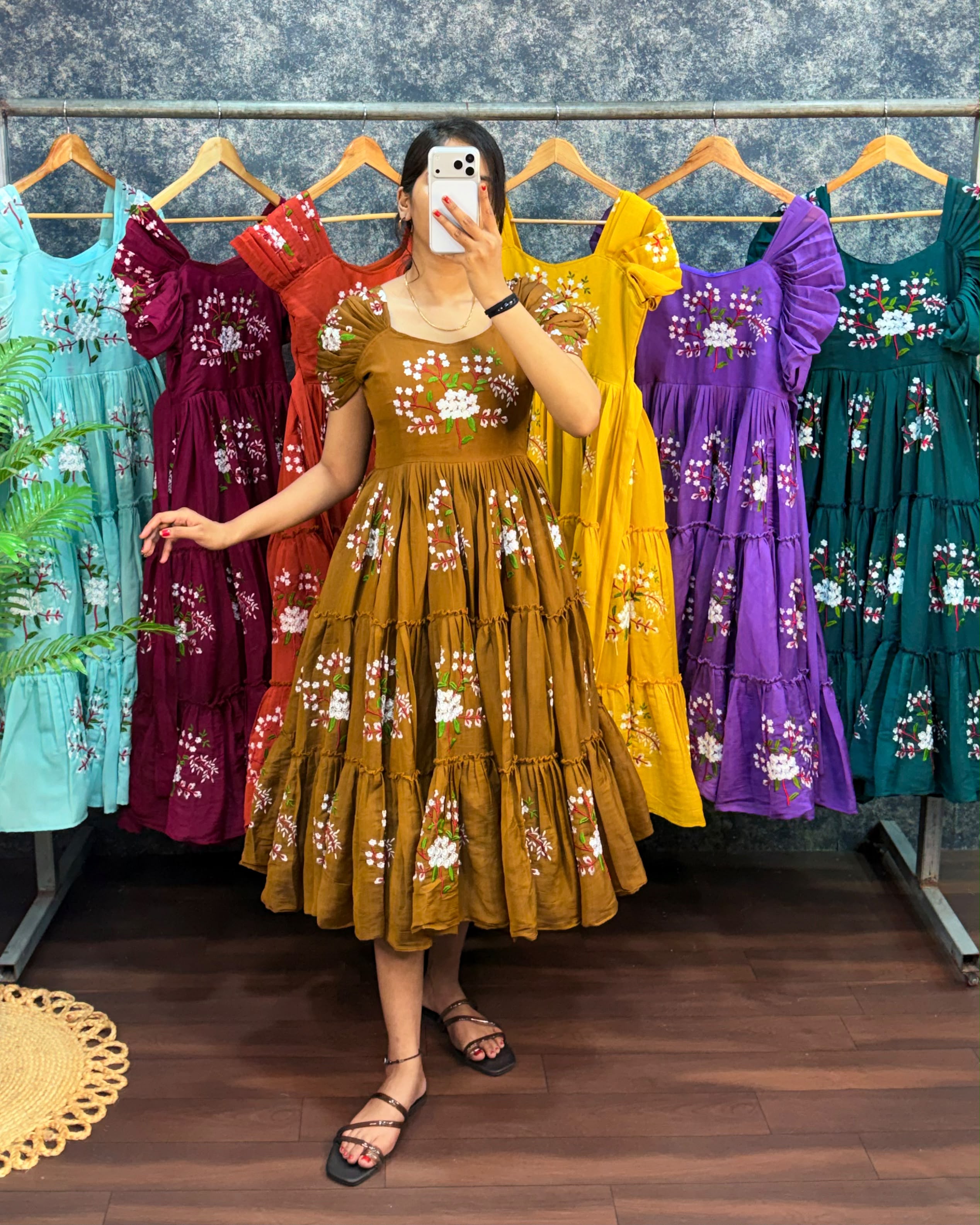 Liya : Pure mul cotton frocks