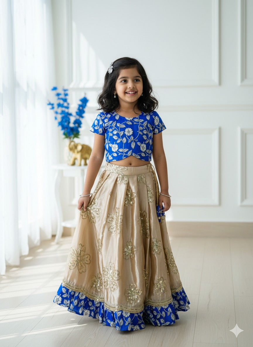 Jahna : Kalamkari Kids lehenga