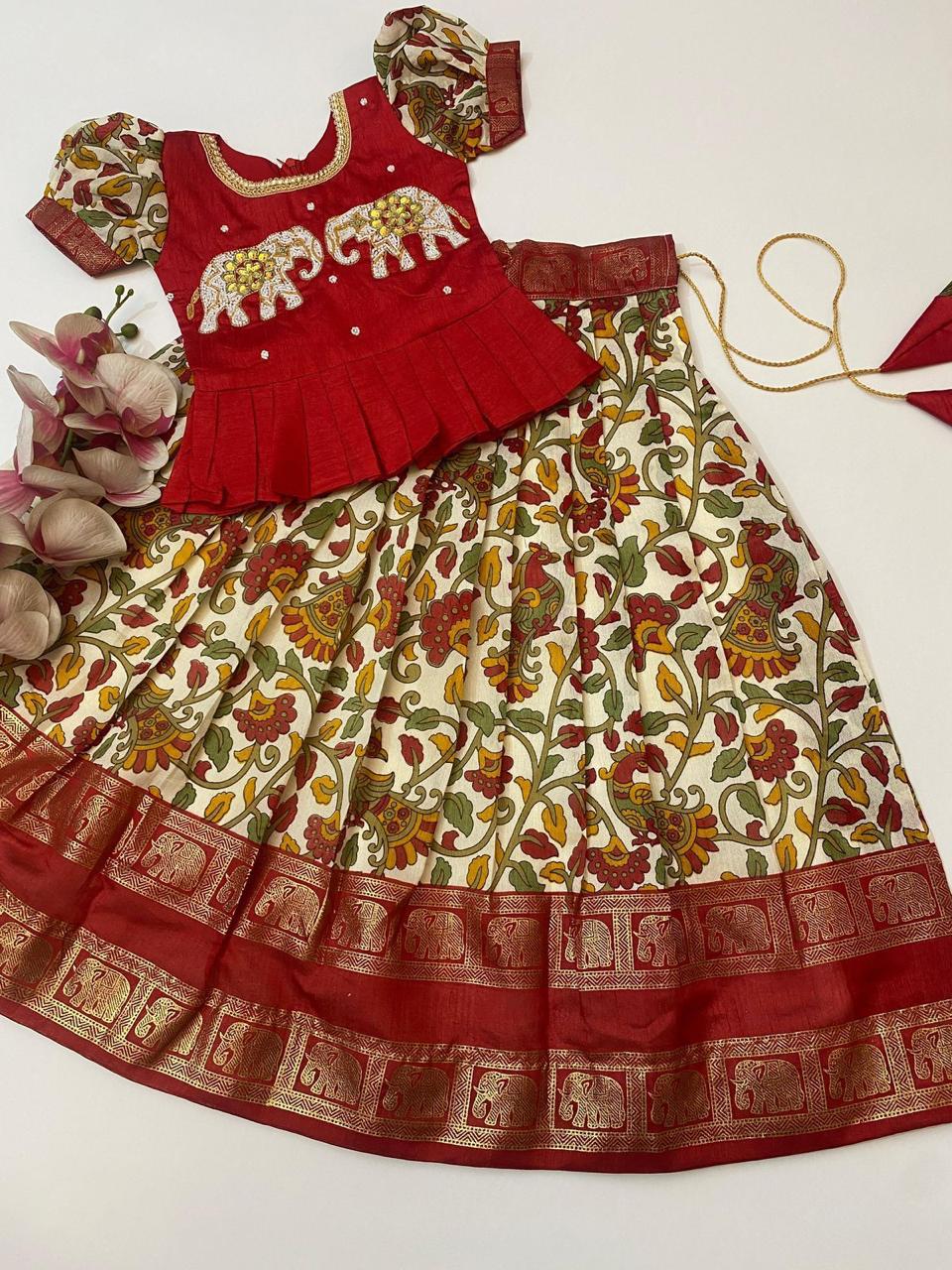 Kala : Kalamkari Kids Lehenga