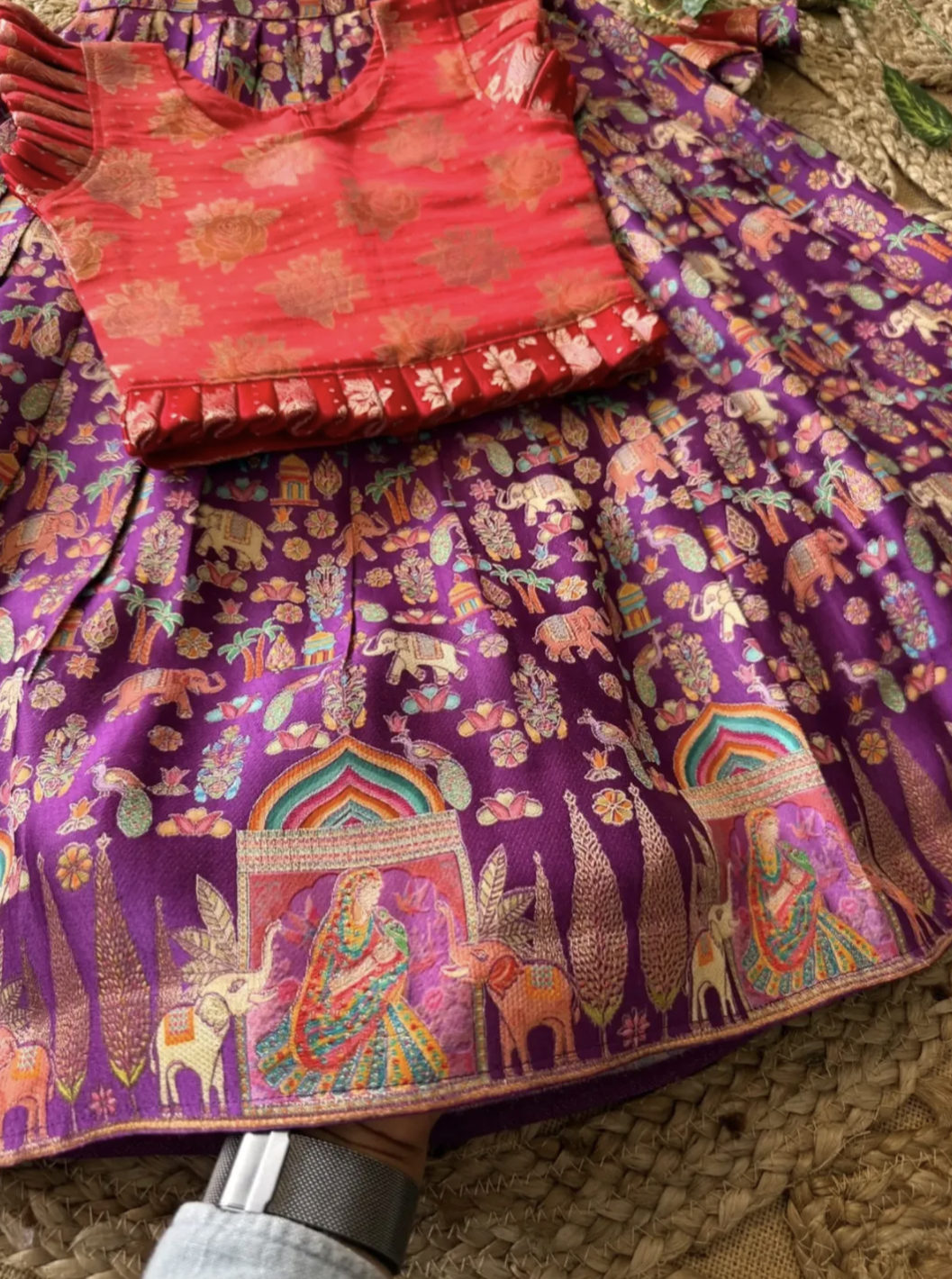 Gaji silk lehenga