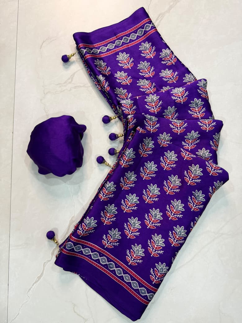 Anshika : Ajrak sarees