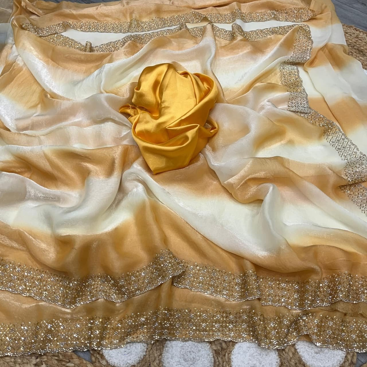 Rose Milk Sarees 💕