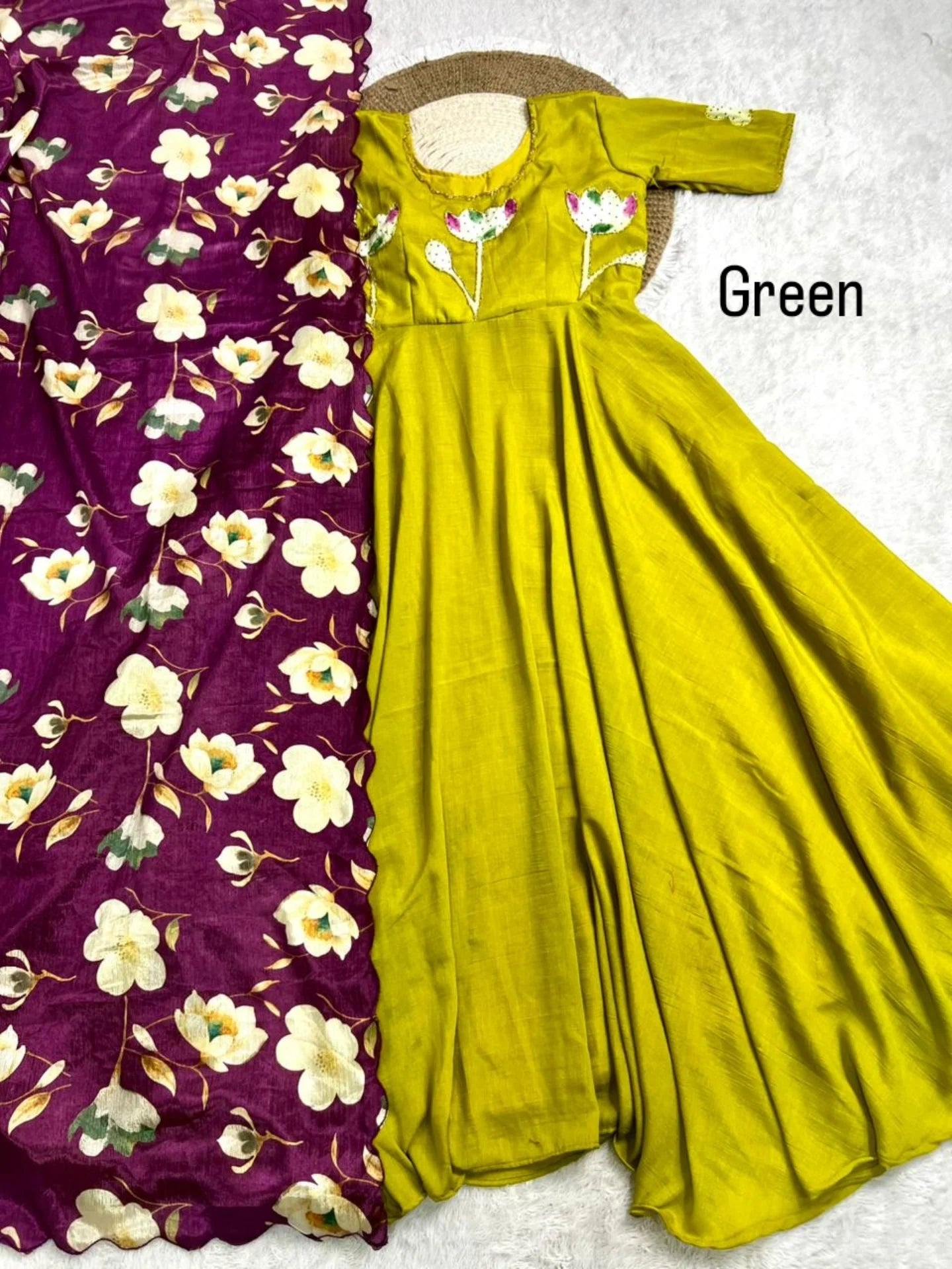 Dazzle : Grand frocks maggam worked