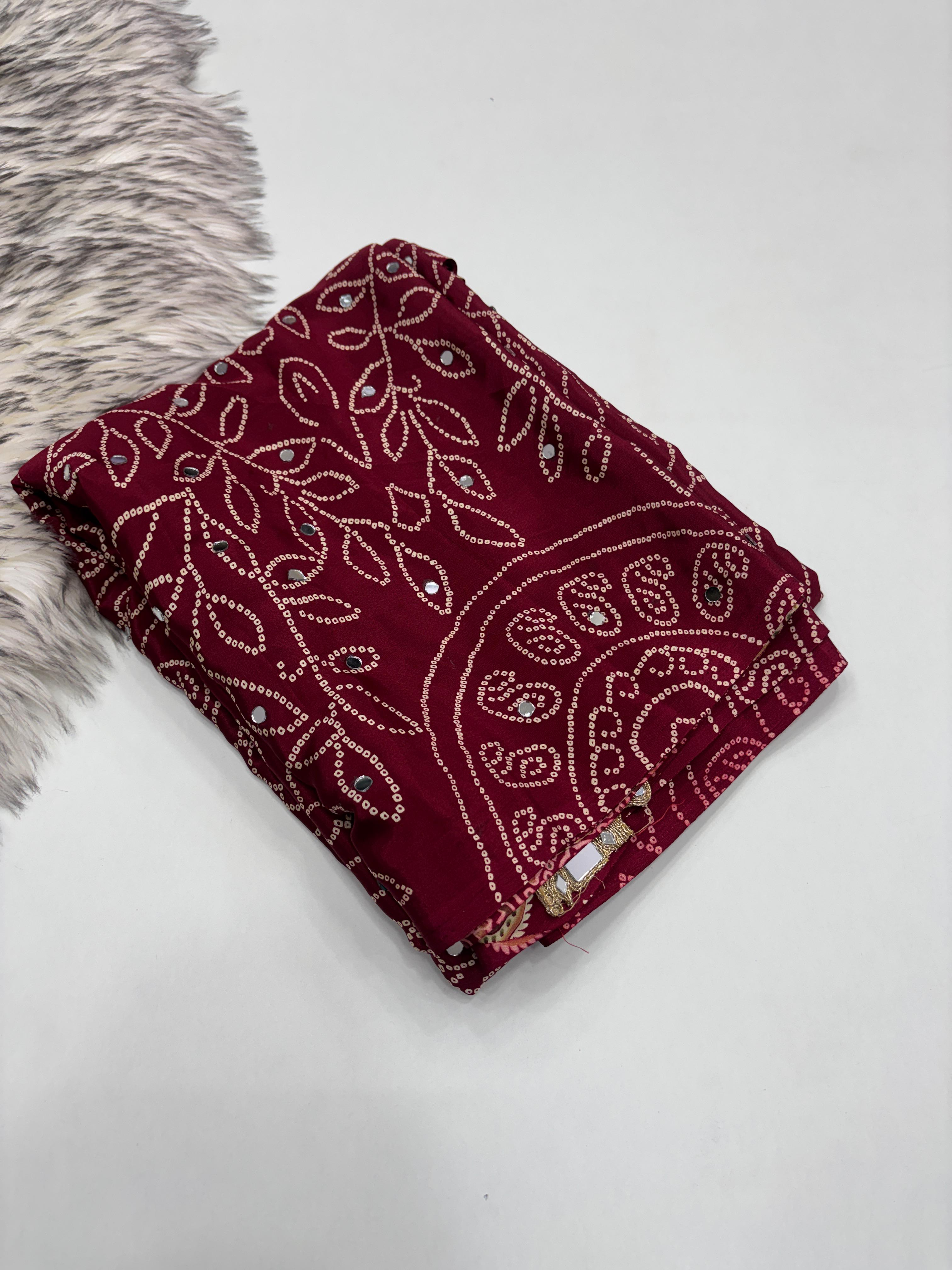Anshu : Ajrak viscose silk sarees