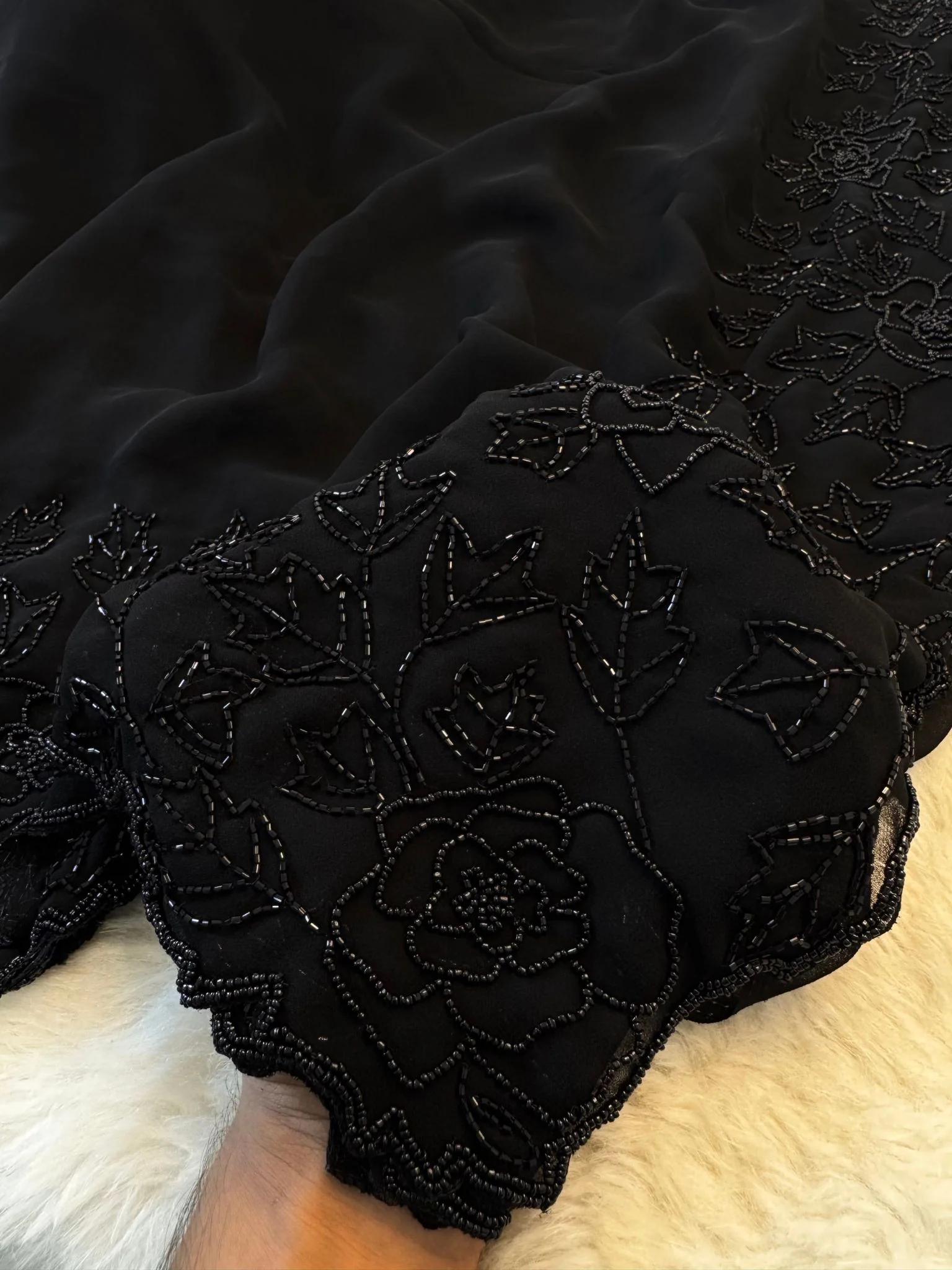 Black saree ❤️