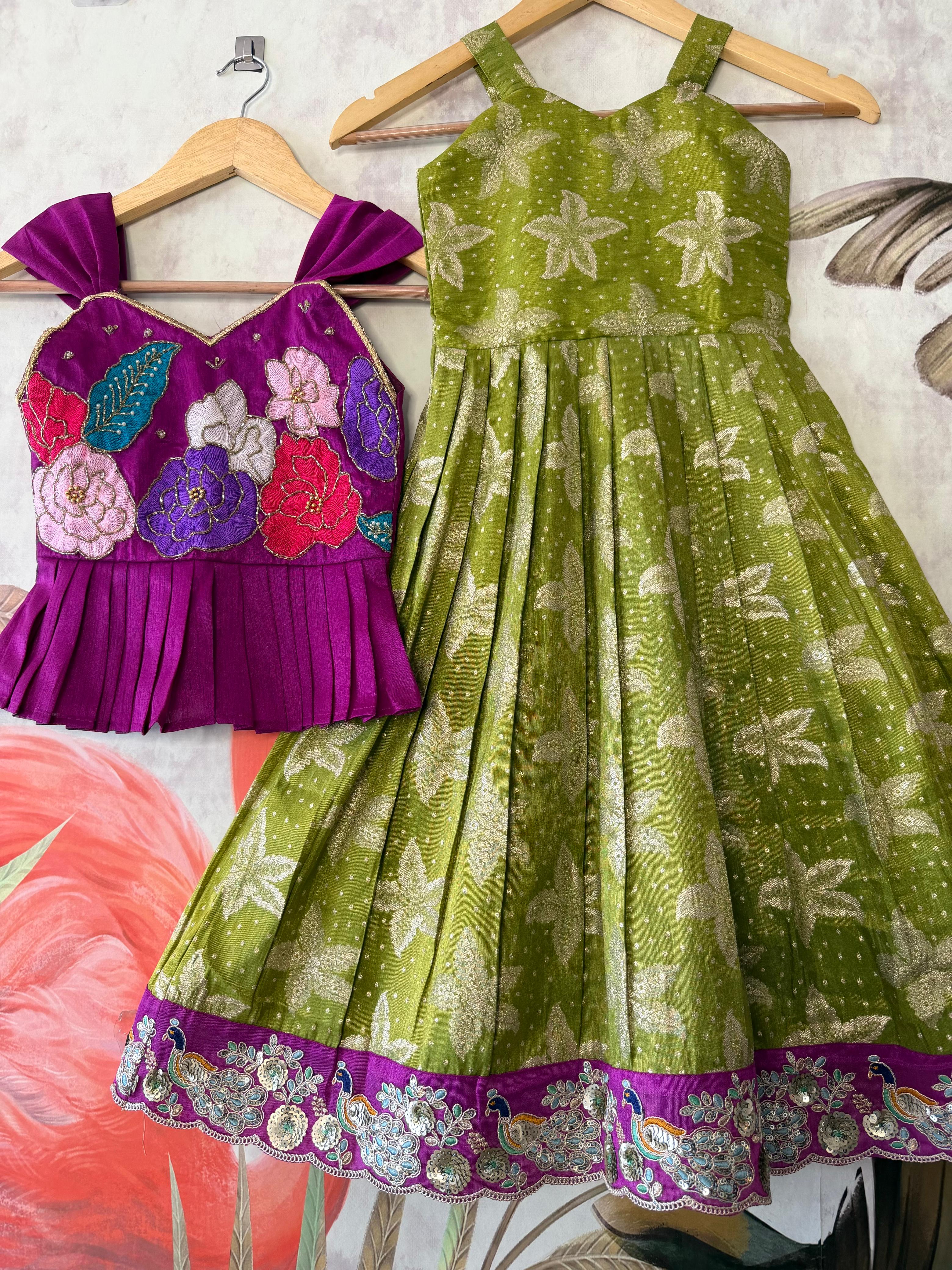 Diya : 2 In One kids Frock 💕