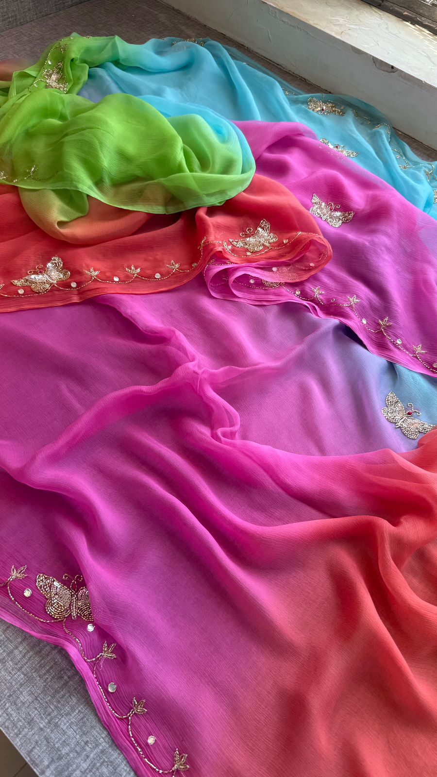 Sheela:  Chiffon sarees