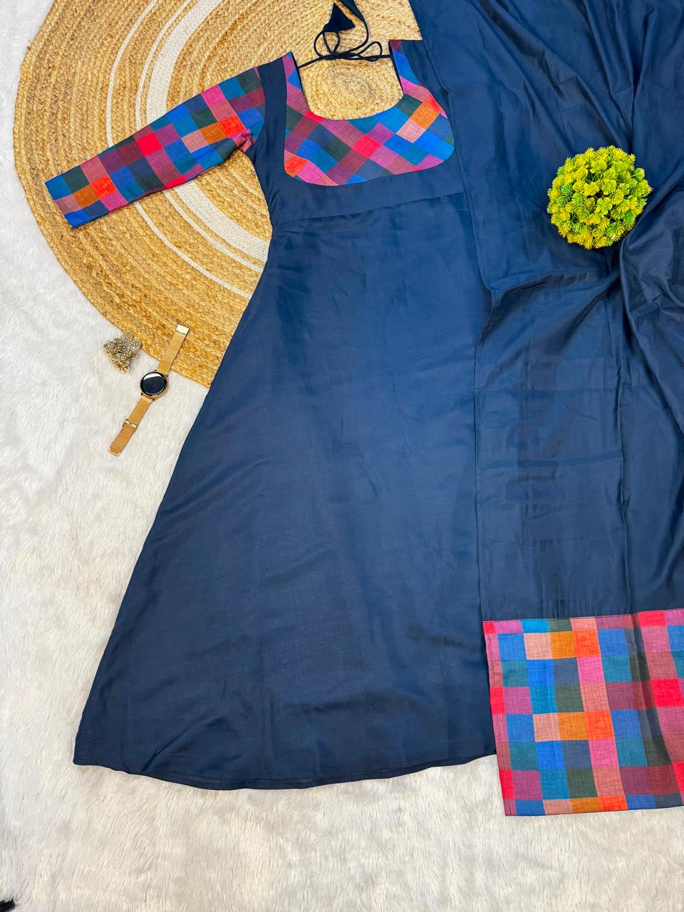 Preethi : Anarkali Kurti with dupatta