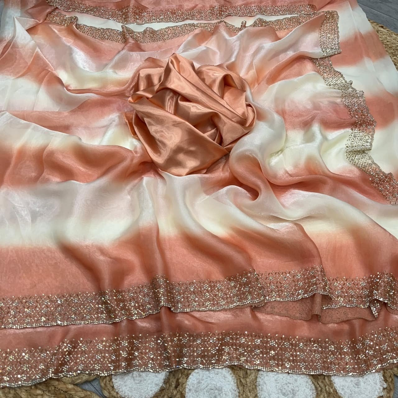 Rose Milk Sarees 💕