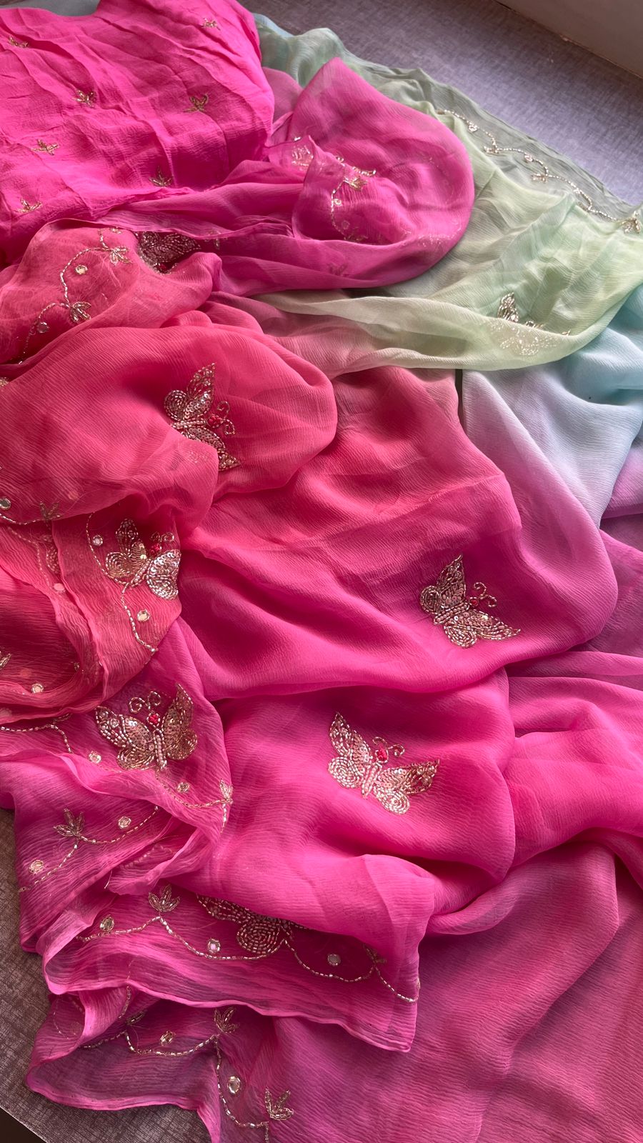 Sheela:  Chiffon sarees